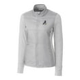thumbnail image 2 of Women's Cutter & Buck  Gray Springfield Cardinals Stealth DryTec Hybrid Quilted Full-Zip Windbreaker Jacket, 2 of 3