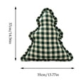 thumbnail image 3 of Eolstice Vintage Christmas Tree Shaped Throw Pillow, Ruffled Decorative Stuffed Cushion for Sofa Couch Bedroom Home Decoration, 3 of 7