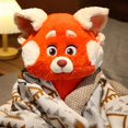 thumbnail image 5 of RV Stock de muñeco de nieve de peluche cambio de imagen juvenil mapache panda rojo hacer Rojo Verde, 5 of 5