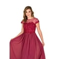 thumbnail image 3 of Women Chiffon Flare Formal Gown, 3 of 3