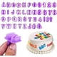 thumbnail image 1 of Cortadores de letras para fondant, cortadores de alfabeto, juego de cortadores de fondant de letras y números, 40 piezas,, 1 of 5