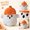 B001- Style A, variant on Halloween Decor, Cute Halloween Pumpkin Decor, Halloween Ghost Decoration, Cute Halloween Stuffed Plush Toys, 8X7 Inch Small Soft Ghost Plush with Embroidered Jack O Lantern Hat