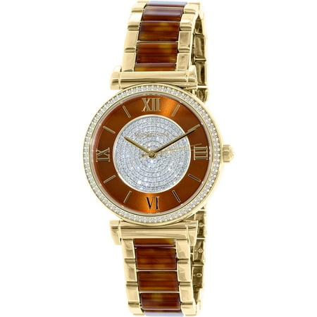 Michael Kors Women's Catlin MK3411 Brown Stainless-Steel Quartz Watch