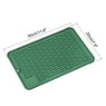 thumbnail image 5 of Unique Bargains Silicone Dish Drying Mat Set, 11.8' x 7.9' Dish Drain Pad Heat Resistant Suitable for Kitchen-Green, 5 of 5