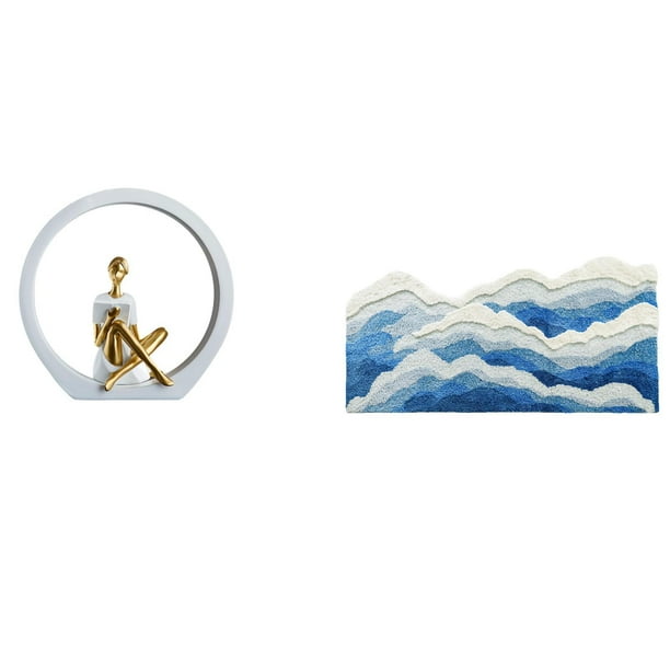 Estatua de niña,Estatuas de mujeres y niñas,figuritas decorativas elegantes,Escultura de arte abstracto,regalo creativo y moderno para el hogar.,Alfombra de área,Alfombra de área para sala