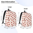 thumbnail image 4 of Balery Hand Drawn Strawberry Vintage Canvas Backpack for Men and Women - Large Capacity, Durable Travel Laptop Bag for School, Work, Hiking, and Outdoor Activities, 4 of 7