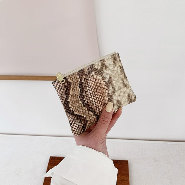 Brown snake on sale print clutch bag