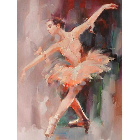 Dww-30 X 40 Cm ,fille De Ballet Diamond Painting Broderie Diamant Peinture Canevas 5d Tableau Enfant Adulte Strass Lot Puzzle Dessin Decoration Mural