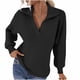 thumbnail image 1 of Suéter de punto con cuello de traje nuevo de otoño e invierno para mujer, suéter de manga farol, suéter de Color sólido Pompotops hdfakjf11864, 1 of 7
