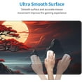 thumbnail image 3 of Japanese Gaming Mouse Pad Black Mouse Pad Kanagawa Large Mousepad Non-Slip Rubber Base Waterproof with Stitched Edges for Gaming Office Home, 31.5x11.8 Inch, 3 of 10