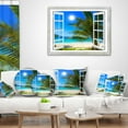 thumbnail image 4 of Designart 12" x 20" Blue Polyester Throw Pillow, 4 of 5