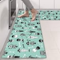 thumbnail image 2 of Kitchen Rugs Sets Of 2,Cartoon Skull Pattern Anti Fatigue Kitchen Mat Rugs Non Slip Washable,Decorative Kitchen Floor Mats for Kitchen,Sink,Laundry,17"X47", 2 of 5