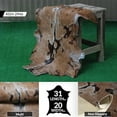 thumbnail image 2 of Authentic Brown and White Goat Skin Rug | Luxurious Natural Hair-On Leather Accent Piece, 2 of 5