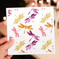thumbnail image 7 of 3drose, Watercolor Dragonfly Pattern Colorful Illustration, 12 Greeting Cards with Envelopes, 7 of 7