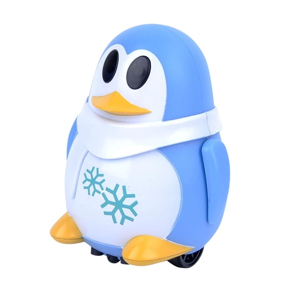 Mini robot inductivo pingüino que sigue tu lápiz para dibujar líneas. Juguete interactivo creativo para educación temprana. Regalo para niños de 3 Azul