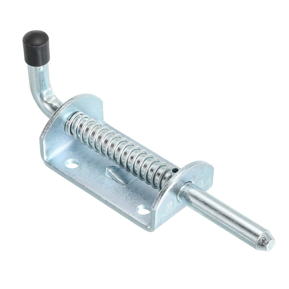 Unique Bargains Spring Loaded Latch Pin 5.71', Iron Security Latch Sliding Barrel Bolt Latch Lock