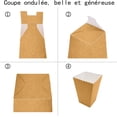thumbnail image 3 of Paquete de 20 cajas de palomitas de maíz, caja de palomitas de maíz, contenedor de dulces, cajas de palomitas de maíz de papel Kraft para aperitivos de fiesta, dulces, palomitas de maíz y favores TUNC Sencillez, 3 of 5