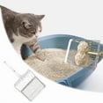thumbnail image 2 of GUANGHONG Functional 2 in 1 Cat Litter Made of Stainless Steel Lightweight and Durable Easy To Clean with an Ergonomic Handle Design A Pet Product for Cat Litter Boxes Accessories for Dog Owners, 2 of 6