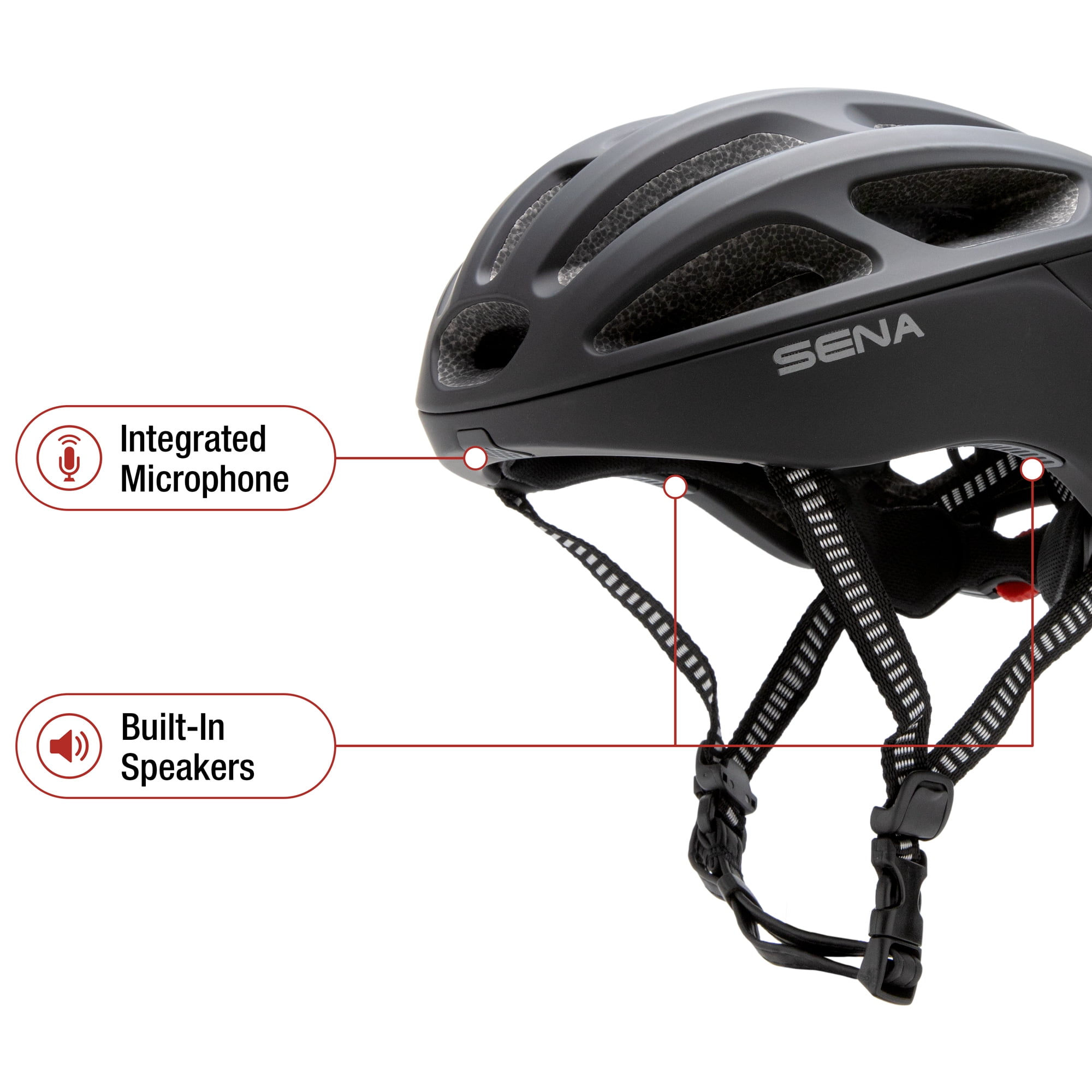 Sena R1 Casque connecté pour vélo de route avec intercom Bluetooth