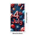 thumbnail image 3 of Patriotic Design Happy 4th of July Balloon Banner Fireworks Decoration Red White Blue Stars for Independence Day Celebration Outdoor Party Indoor Event, 3 of 8