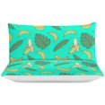thumbnail image 3 of HAHDAXIA Banana Pattern Bedding Solid Comforter Set for All Seasons,3 Pieces(1 Comforter+2 Pillowcases),Soft Microfiber Bedding Set Full(79"x90"), 3 of 7