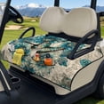 thumbnail image 2 of Xoenoiee Vintage Butterfly Flower Print Universal Golf Cart Seat Towel Blanket for Club Car Precedent Tempo DS EZGO TXT RXV More 2 Seat Carts Keeps Seats Clean, Summer Golf Cart Seat Cushion Covers, 2 of 6