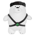 thumbnail image 1 of MINISO We Bare Bears Standing Plush Toy 10" with Hat Ice Bear,3pcs, 1 of 5