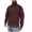 Wine, variant on lkfuzj Mens Quarter Zip Pullover Slim Fit Solid Color Knitted Shirts Tops Casual Mock Neck Long Sleeve Pullover Sweater - Dark Gray
