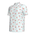 thumbnail image 4 of Wukai Strawberry Men’s Polo Shirts,Quick-Dry Athletic Shirt,Classic Fit Shirts-3X-Large, 4 of 8
