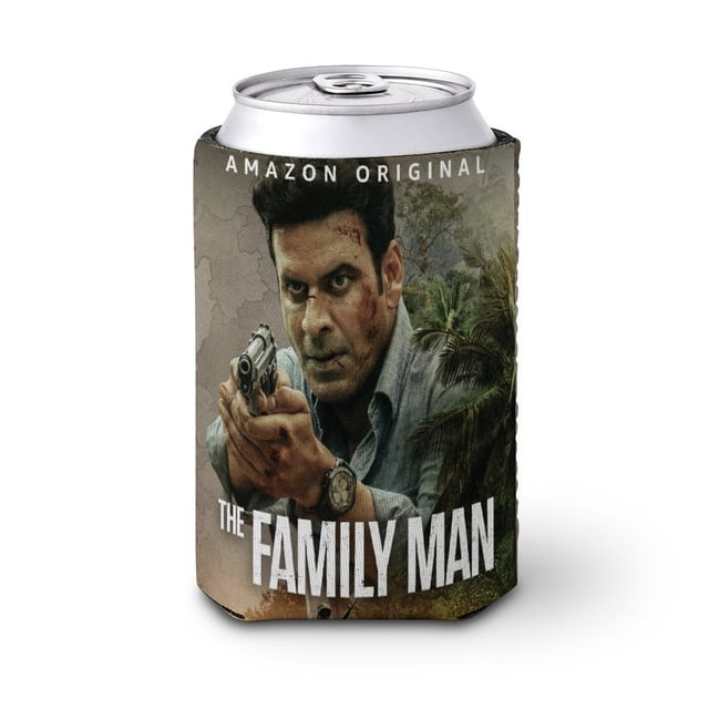 El Hombre de Familia Funda enfriadora de latas, aislante de bebidas para mantener frías o calientes, funda térmica plegable para latas, portabebidas reutilizable