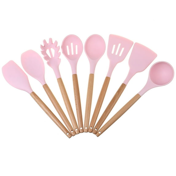 8Pcs Silicone Cooking Utensils Kitchen Utensil Set