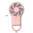 thumbnail image 3 of XYAIYT Ventilateur Portable à Main Rechargeable USB avec Lumières LED Colorées Design Silencieux pour Randonnée Facile à Transporter avec Porte-Clés Trois Réglages de Vitesse Ventilateur de Voyage Silencieux, 3 of 8