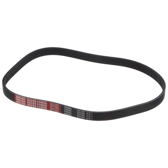 6PK980 V-Ribbed Belt 6 Ribs 980mm Length x 21mm Width x 5mm Height, EPDM Micro V Serpentine Belt