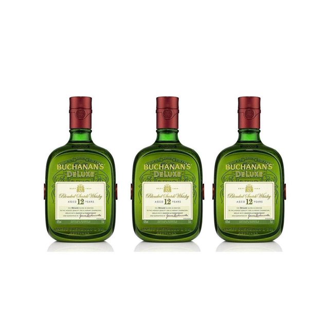 Paquete 3 Whisky Buchanan's 12 años Escocés 750 ml Buchanan´s 12 años