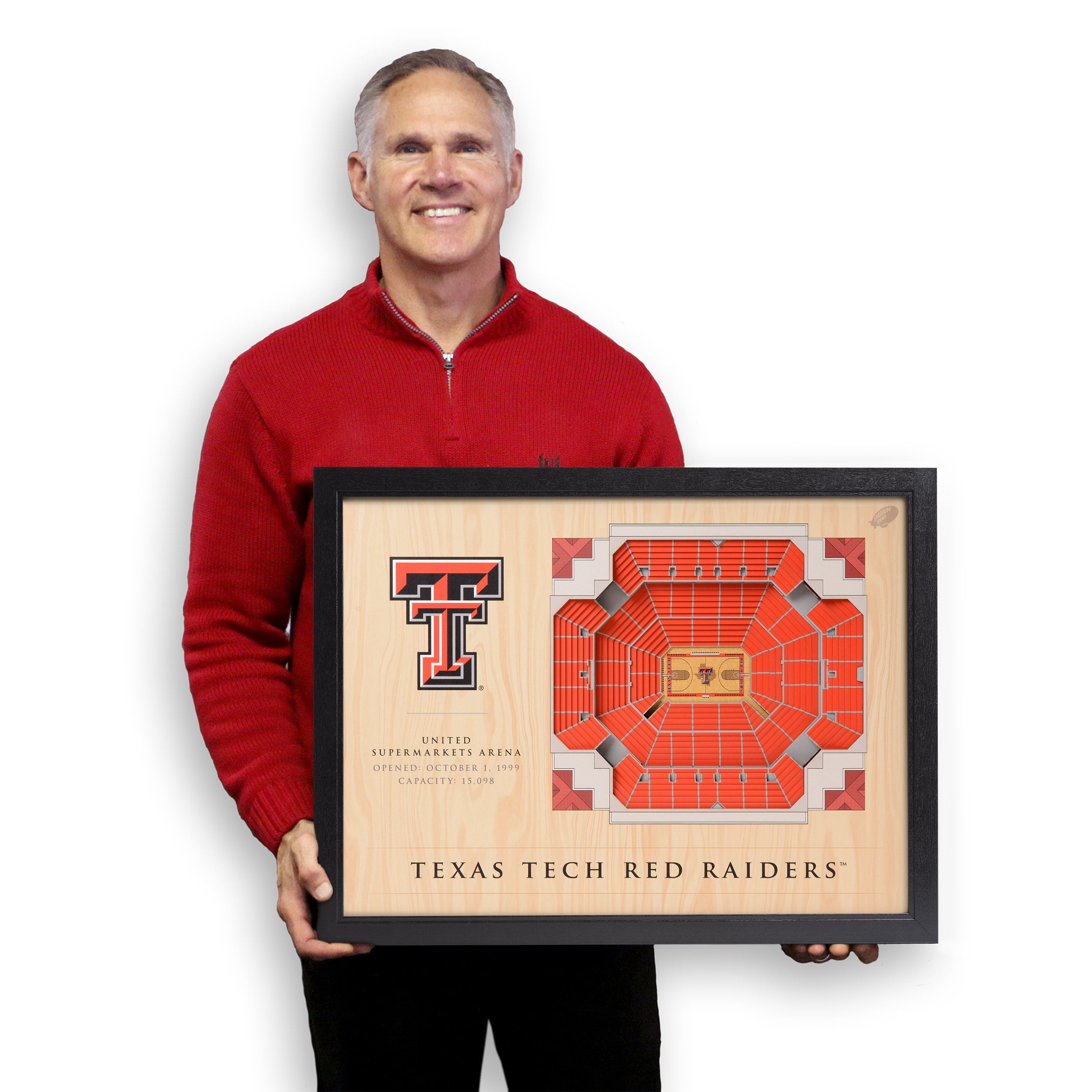 YouTheFan NCAA Texas Tech Raiders BB 25-Layer Stadiumview Wall Art