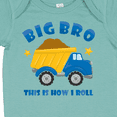 thumbnail image 4 of Inktastic Dump Truck Big Bro Boys Baby Bodysuit, 4 of 5