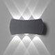 thumbnail image 1 of Aplique de pared LED para interiores de 6W, aplique de pared para exteriores IP65 impermeable de 1200 lm, lámpara de pared de aluminio moderna 6500K blanco frío 【Negro】 Sincero Electrónica, 1 of 5
