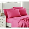 thumbnail image 2 of Sweet Home Collection 1500 Series Bed Sheets - Extra Soft Microfiber Deep Pocket 4pc Sheet Set - Fuchsia, Twin, 2 of 5