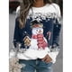 thumbnail image 3 of Sudaderas con estampado 3d de muñeco de nieve y copo de nieve para mujer, blusa gráfica con cuello redondo, Top de Navidad, ropa de otoño, sudaderas con capucha de Anime, jersey para mujer, 3 of 4