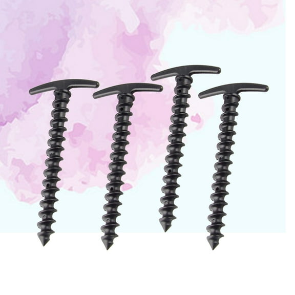 UPKOCH 10Pcs Spiral Tent Stakes for Outdoor Equipment in 5.7x2.6x0.4in Size