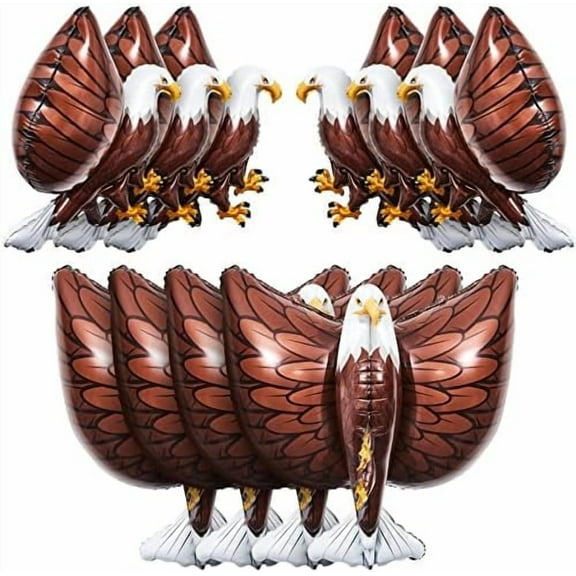 10 Pcs Eagle 4th of July Balloons, 32 x 26 Inch Giant 3D Realistic Inflatable Animal Eagle Balloon Bird Party Decoration for Baby Shower Birthday Party Favors Supplies$$Electronics Accessories