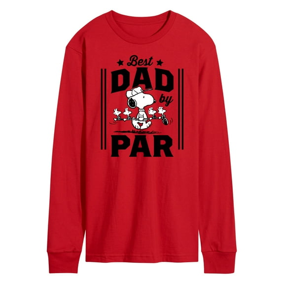 Peanuts - Best Dad By Par - Men's Long Sleeve T-Shirt