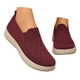thumbnail image 4 of Rokment Orthopedic Platform Slip on Socks Walking Shoes for Women with Arch Support Comfortable Knitted Orthotic Nuring Non Slip Work Tennis Sneakers Red Size 8.5, 4 of 5