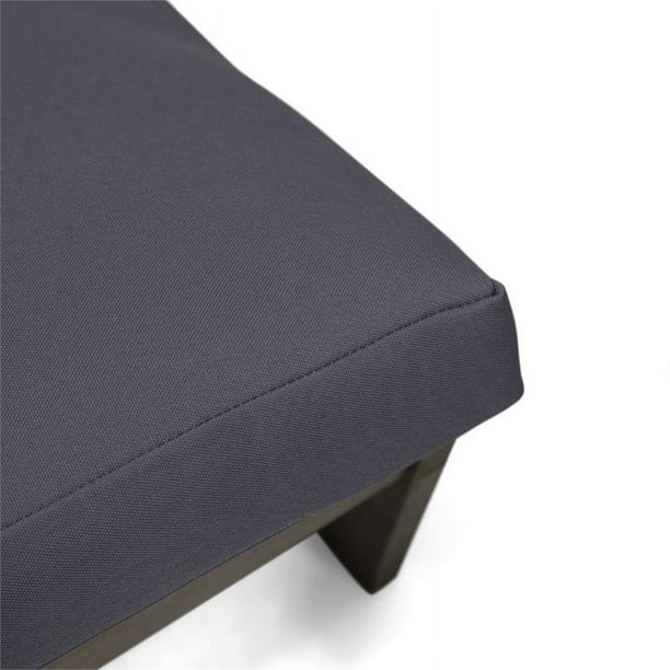 Noble House Sherwood Outdoor Acacia Wood Loveseat in Gray and Dark
