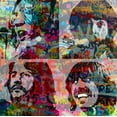 thumbnail image 4 of Stephen Chambers 20x20 White Modern Wood Framed Wall Art Titled - Beatles Let It Be Heavygraffiti, 4 of 6