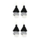 thumbnail image 1 of Minnieouse 1 par de pendientes de borla bohemios, joyería exagerada, accesorios para mujer, pendiente para el Día de San Valentín, negro, Negro Blanco Gris 2Conjunto, 1 of 6