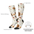 thumbnail image 5 of Picia Women Crew Soft Moisture-wicking Socks Squirrel Pattern Design Cotton Socks, One Size fit All, 5 of 9