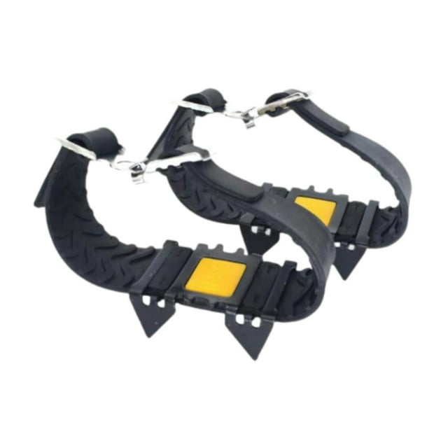 Clavos para zapatos Crampones para zapatos para nieve y hielo Tacos de tracción Crampones para hielo Clavos para montañismo Caminatas al aire libre Negro