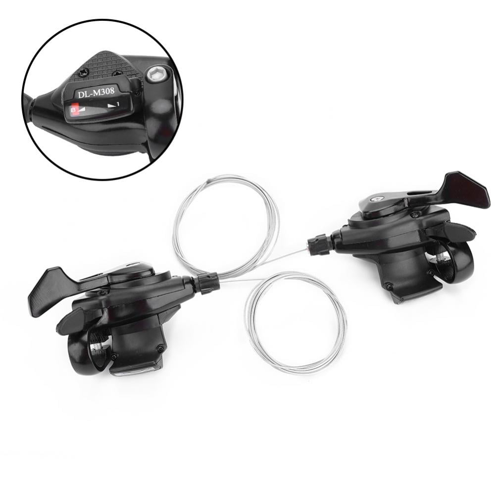 VGEBY Gear Lever for Bike, 1 Pair, 3 x 7, 8/9 Speed, Left, Right, Gear (3 x 8 folds