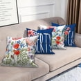 thumbnail image 2 of 4th of July Patriotic Pillow Cover 16x16 Inch,Set of 4 Garden Flowers Spring Cushion Cases for Couch Sofa Bed Home Decor, 2 of 6